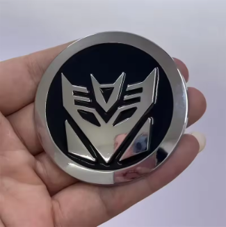 Pegatina de aluminio 3D de Decepticons modelo 3 (Transformers)